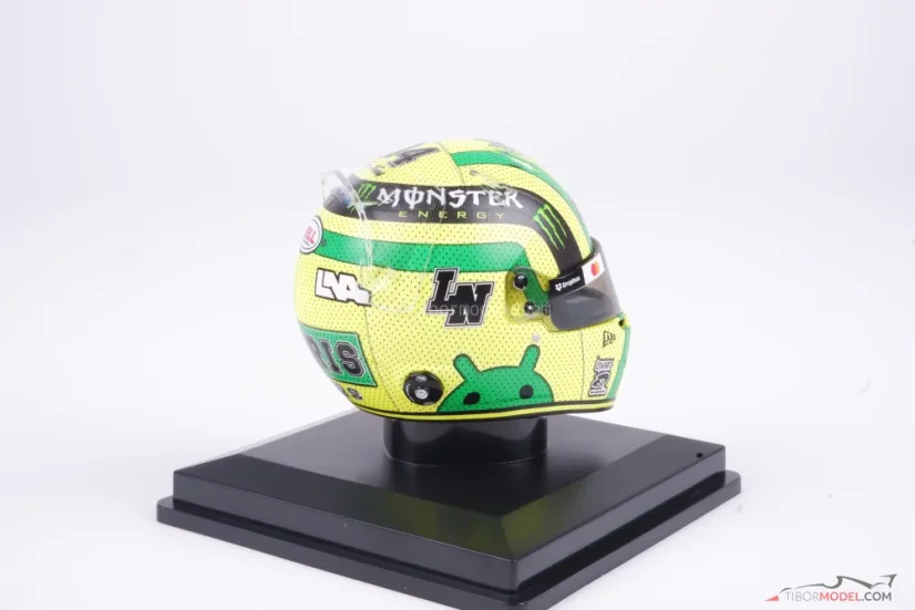 Lando Norris 2025 VC USA mini přilba, McLaren F1 Team, 1:5 Spark
