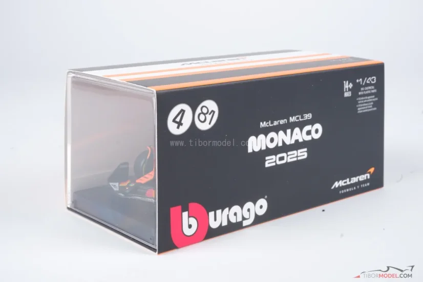 McLaren MCL39 - Oscar Piastri (2025), VC Monaka, 1:43 BBurago Signature