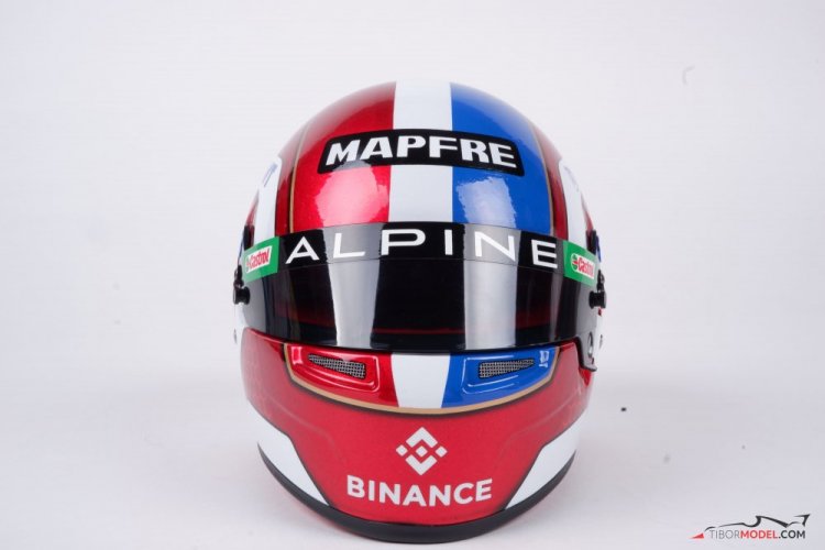 Esteban Ocon 2022 Alpine helmet, 1:2 Bell