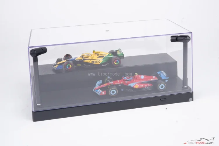 Vitrína LED černá pro modely měřítka 1:24 a 1:43