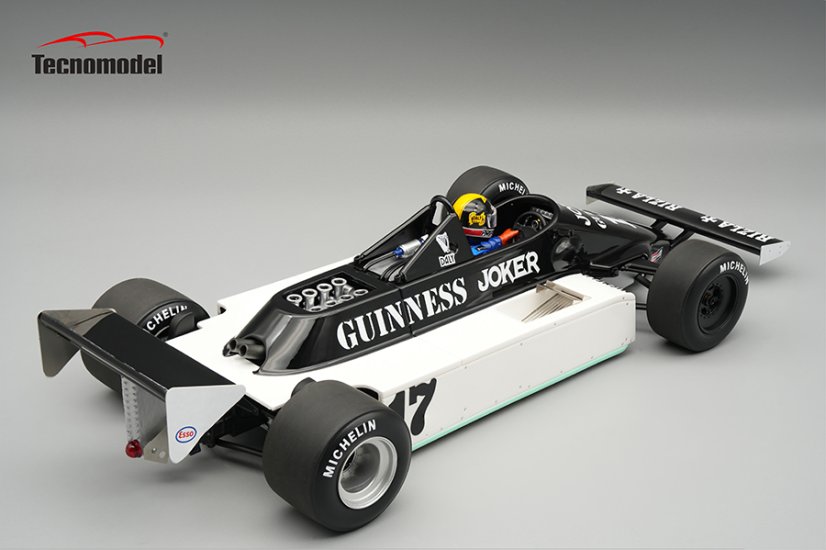 March 811 - Derek Daly (1981), US GP, with driver figurine 1:18 Tecnomodel