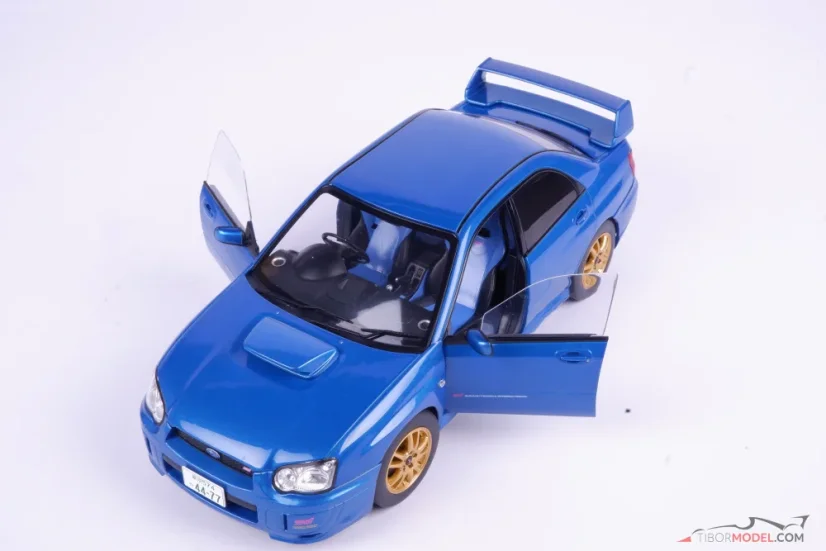 Subaru Impreza WRX STi (2003) modré, 1:18 Solido