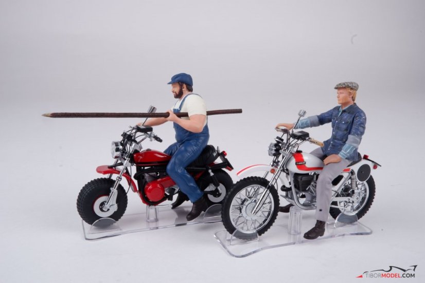 Bud Spencer and T. Hill on motorbikes , 1:18 Laudoracing
