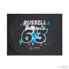 George Russell 2022 Mercedes AMG Petronas vlajka