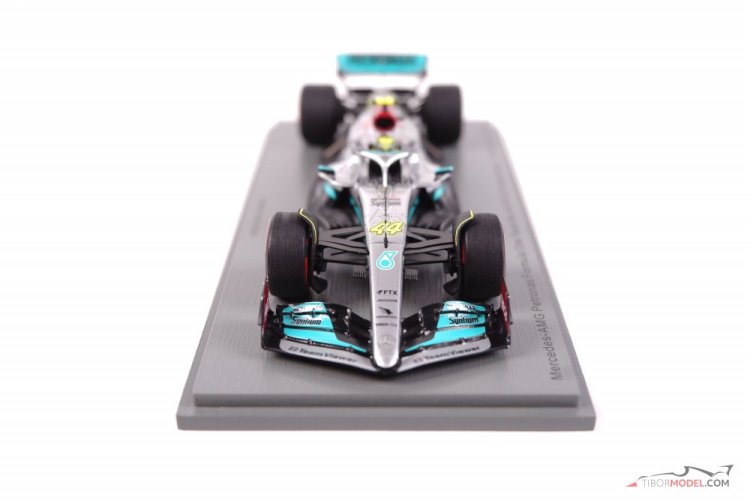 Model car Mercedes W13 Hamilton 2022, 1:43 Spark | Tibormodel.com