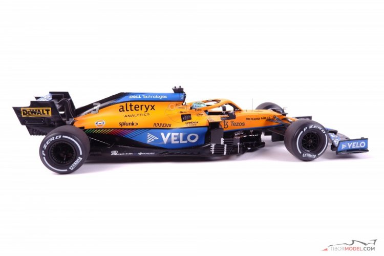 Model car McLaren MCL35M Ricciardo 2021, 1:18 Spark | Tibormodel.com