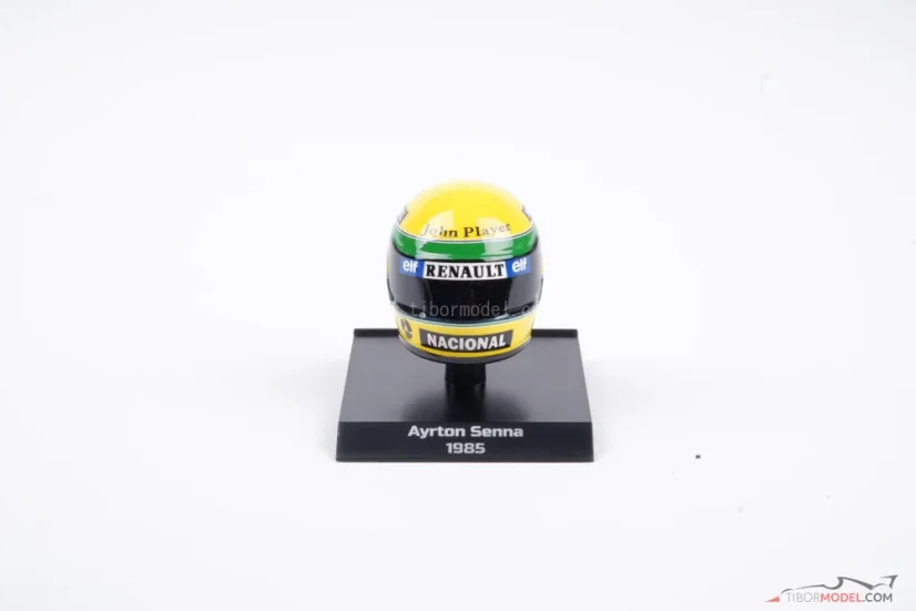 Ayrton Senna 1985 Lotus mini helmet, 1:10 Minichamps