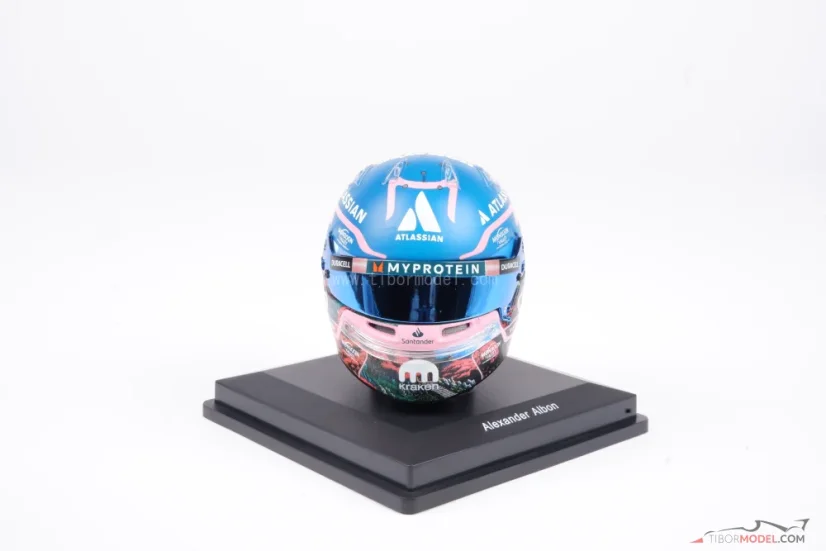 Alexander Albon 2025 VC Japonska mini prilba, Williams, 1:5 Spark