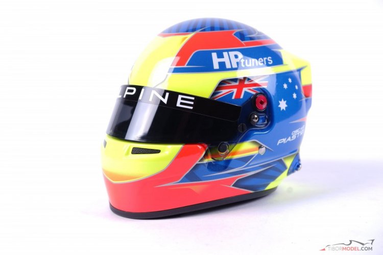 Osca Piastri 2021 Prema Racing, F2 champion mini helmet, 1:2 Bell
