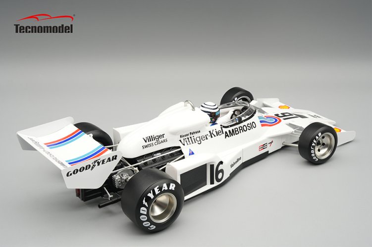 Shadow DN8 - Riccardo Patrese (1977), Japanese GP, with driver figurine 1:18 Tecnomodel