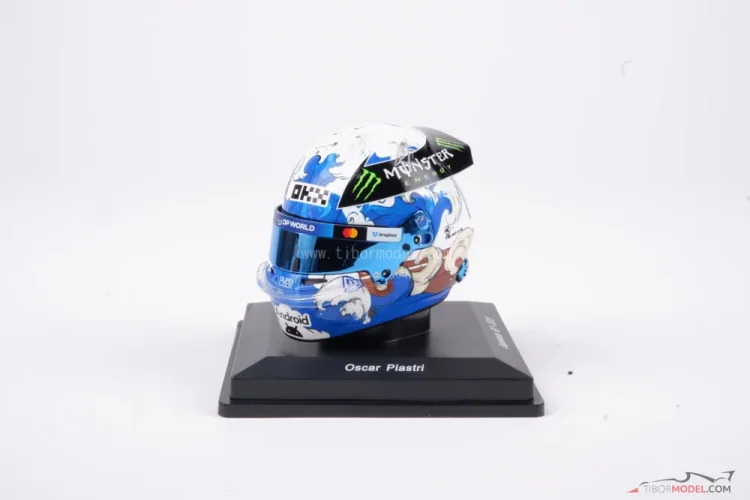 Oscar Piastri 2025 VC Japonska mini prilba, McLaren, 1:5 Spark