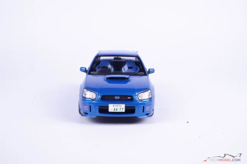 Subaru Impreza WRX STi (2003) modré, 1:18 Solido