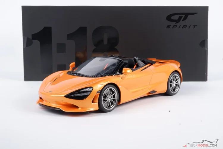McLaren 750S Spider (2024) narancssárga, 1:18 GT Spirit