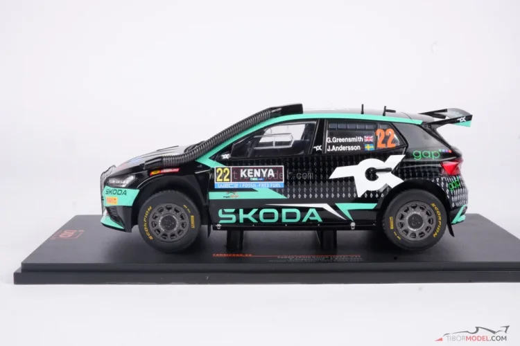 Škoda Fabia - Greensmith/Andersson (2024), Rally Safari, 1:18 Ixo Škoda Fabia - Greensmith/Andersson (2024), Rally Safari, 1:18 Ixo