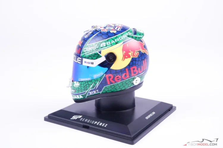 Sergio Perez 2024 VC Miami, Red Bull mini prilba, 1:4 Schuberth