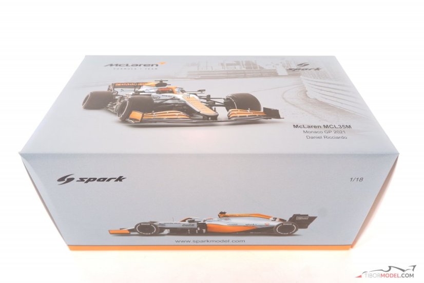 McLaren MCL35M - Daniel Ricciardo (2021), Vuse Gulf Monaco, 1:18 Spark