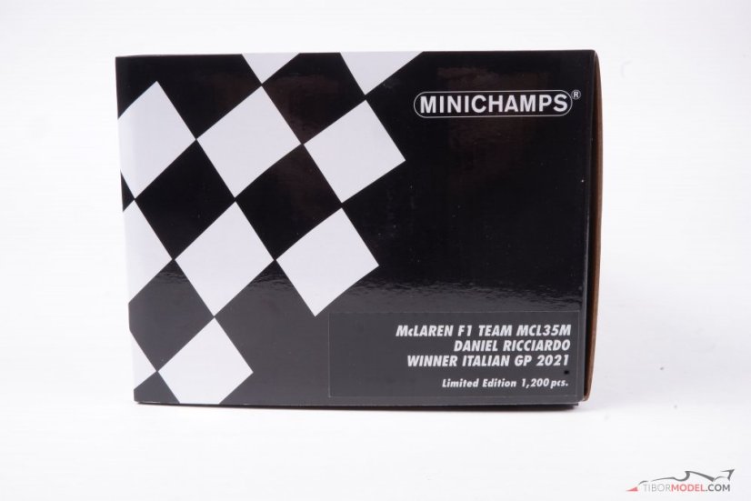 McLaren MCL35M - D. Ricciardo (2021), Győztes Olasz Nagydíj, 1:18 Minichamps
