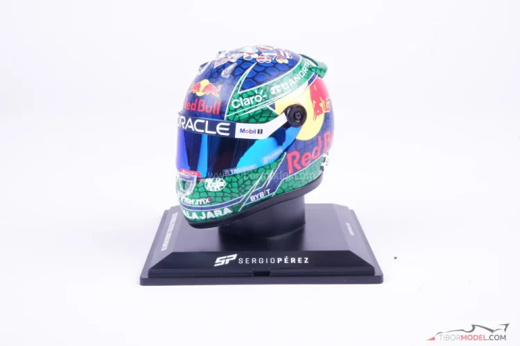 Sergio Perez 2024 VC Miami, Red Bull mini prilba, 1:4 Schuberth