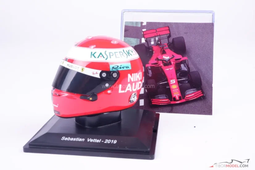 Sebastian Vettel 2019 VC Monaka, Ferrari prilba, 1:5 Spark