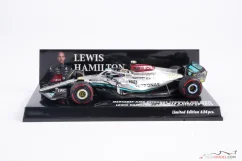 Mercedes W13 - Lewis Hamilton (2022), Brit Nagydíj, 1:43 Minichamps
