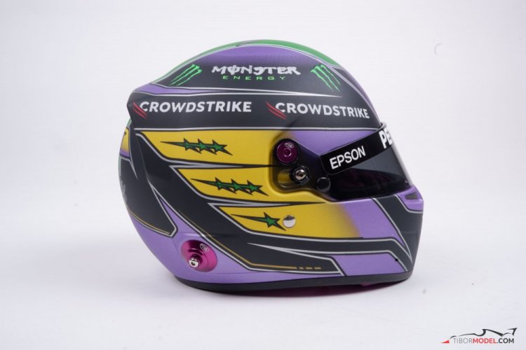 Lewis Hamilton 2021 Mercedes helmet, Brazilian GP, 1:2 Bell