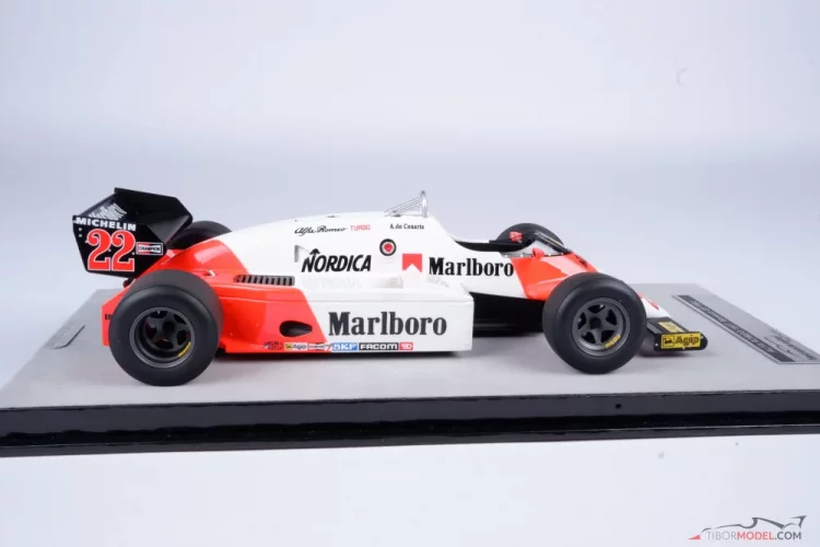 Alfa Romeo 183T - A. de Cesaris (1983), Monaco-i Nagydíj, 1:18 Tecnomodel