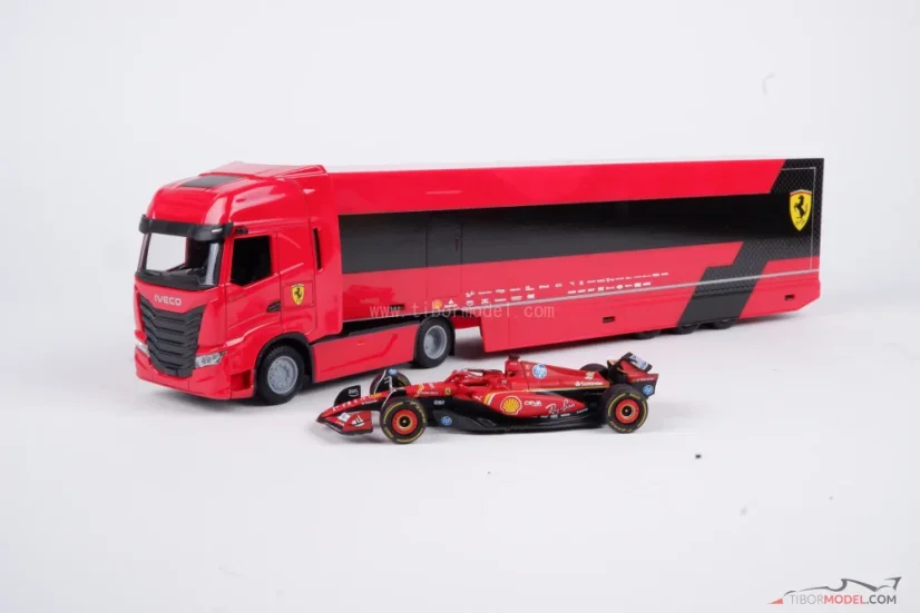 Iveco S-Way 570 - tímový kamión Scuderia Ferrari 2024, 1:43 Bburago