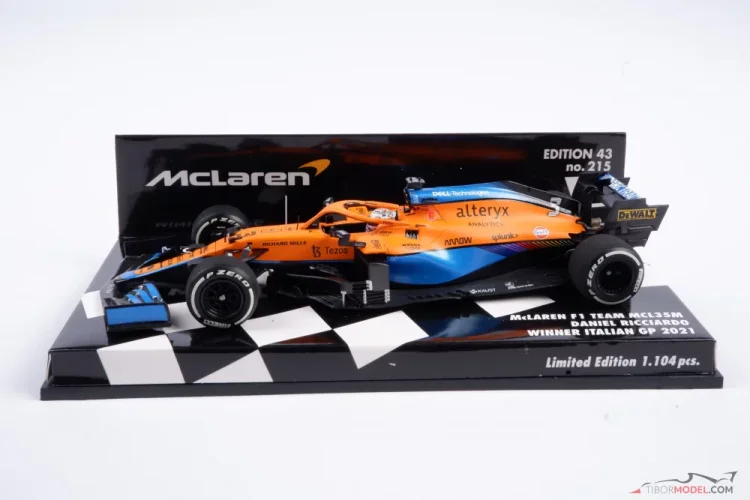 Mclaren F1 MCL35M Norris &amp;Ricciardo Set Monaco 2021 Gulf 1:43