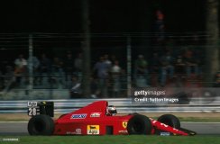 Ferrari 640 F1-89 - Gerhard Berger (1989), Olasz Nagydíj, figurával, 1:18 GP Replicas