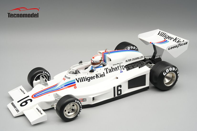 Shadow DN8 - Arturo Merzario (1977), Austrian GP, with driver figurine 1:18 Tecnomodel