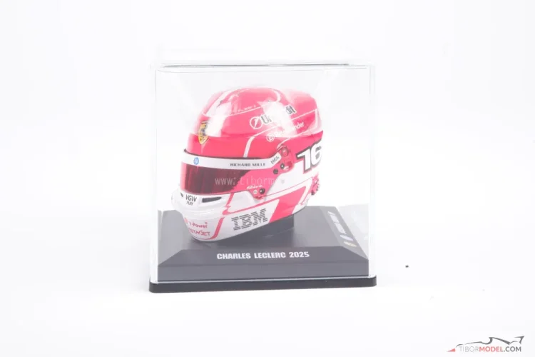 Charles Leclerc 2025 mini prilba, Ferrari, 1:5 Looksmart