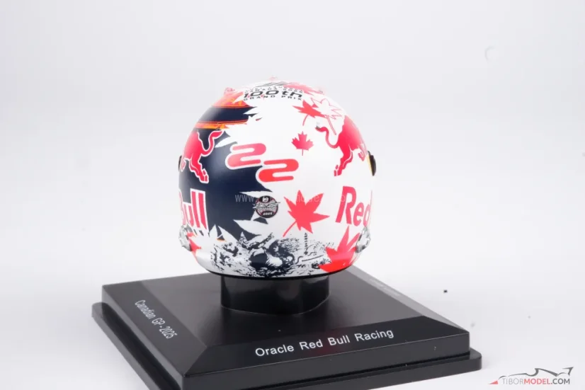 Yuki Tsunoda 2025 mini prilba, Red Bull, 1:5 Spark