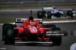 Ferrari 310/2 - Michael Schumacher (1996), Víťaz Taliansko, s figúrkou pilota 1:18 GP Replicas