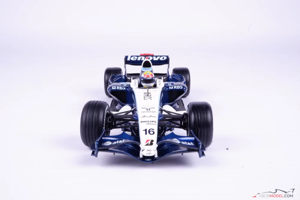 Model car Williams FW29 Rosberg 2007, 1:18 Hot Wheels | Tibormodel.com