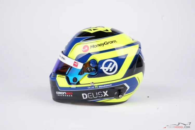 Helmet Oliver Bearman 2025 Haas, 1:2 Bell | Tibormodel.com