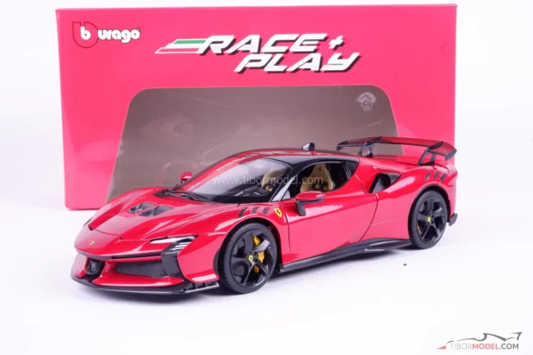 Ferrari SF90XX Stradale (2024) červené, 1:18 Bburago
