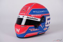 George Russell 2021 Williams mini helmet, 1:2 Bell