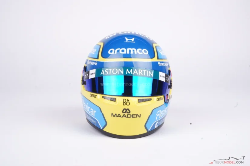 Fernando Alonso 2026 mini helmet, Aston Martin, 1:2 Bell