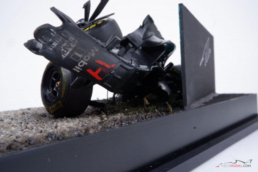 McLaren MP4/31 dioráma - F. Alonso 2016 baleset, 1:18