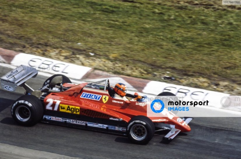 Ferrari 126C2 - Gilles Villeneuve (1982), Belgium, with driver figure, 1:12 GP Replicas Ferrari 126C2 - Gilles Villeneuve (1982), Belgium, with driver figure, 1:12 GP Replicas