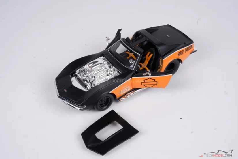 Chevrolet Corvette Stingray (1970) Harley Davidson, 1:24 Maisto