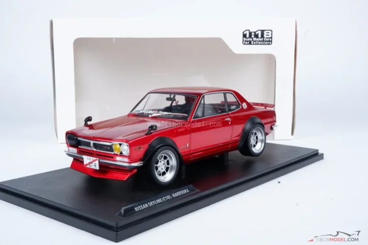 Nissan Skyline C10 Hakosuka (1970) červený, 1:18 Solido