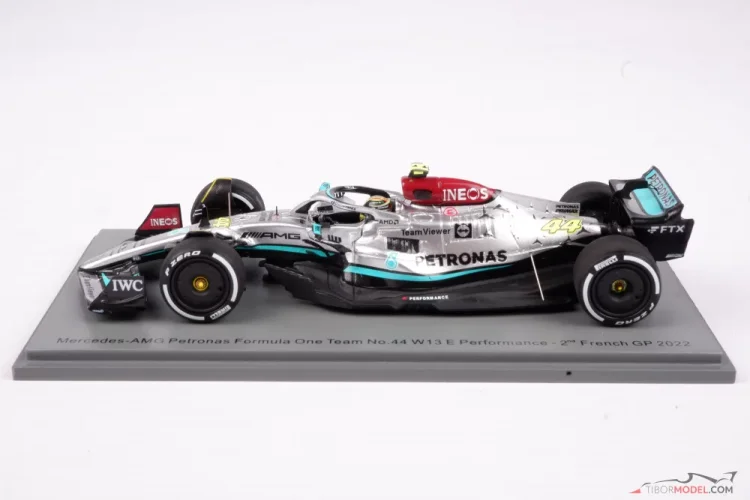 Model car Mercedes W13 Hamilton 2022, 1:43 Spark | Tibormodel.com