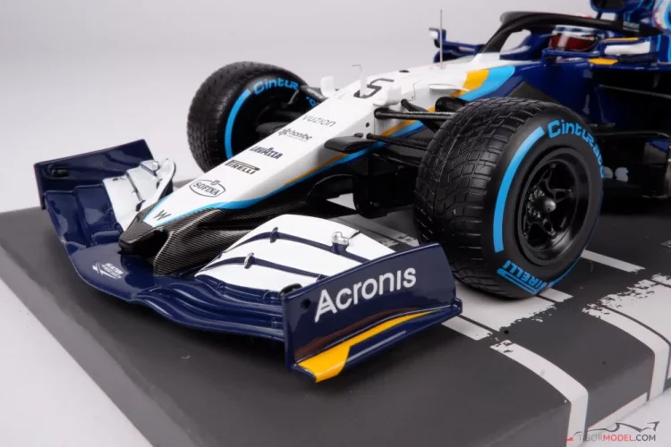 Williams FW43B - Nicholas Latifi (2021), 9th Belgian GP, 1:18 Minichamps
