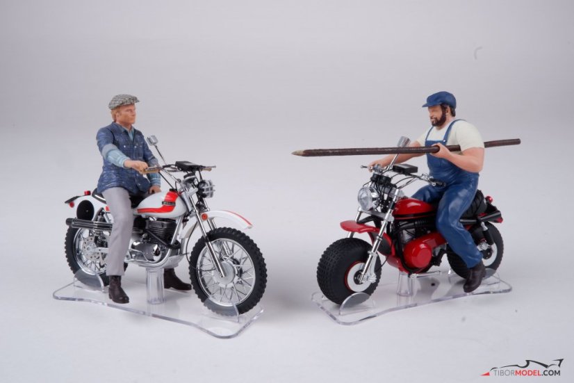 Bud Spencer and T. Hill on motorbikes , 1:18 Laudoracing