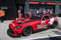 Safety Car Mercedes AMG GT (2025) red, 1:18 Minichamps