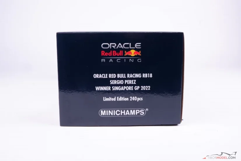 Red Bull RB18 - Sergio Perez (2022), Víťaz Singapur, 1:18 Minichamps