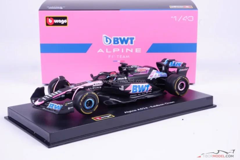 Alpine A524 - Esteban Ocon (2024), 1:43 BBurago Signature