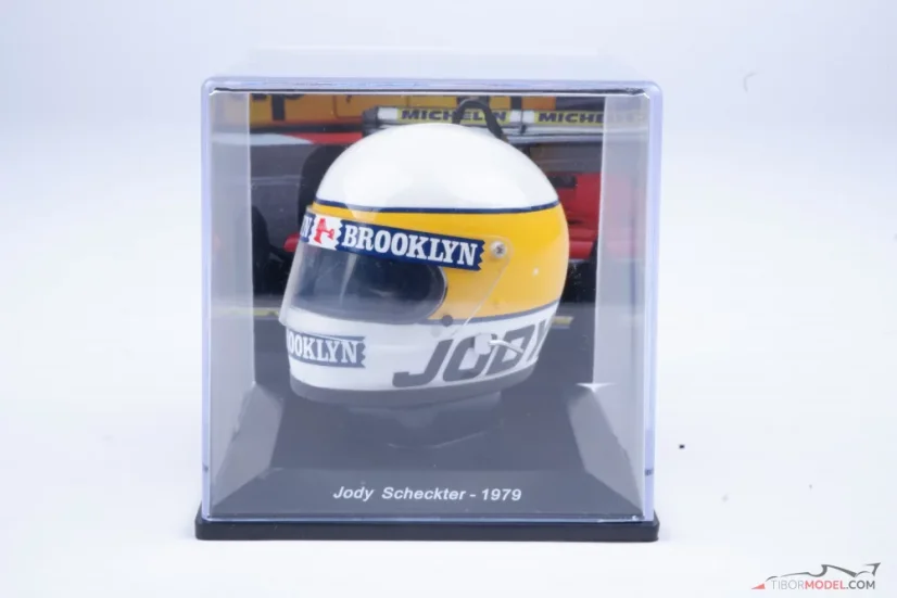 Jody Scheckter 1979 Ferrari helmet, World Champion, 1:5 Spark