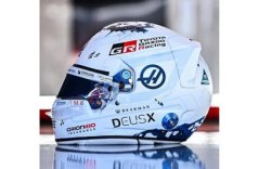 Oliver Bearman 2026 Kanadai Nagydíj mini sisak, Haas , 1:5 Spark